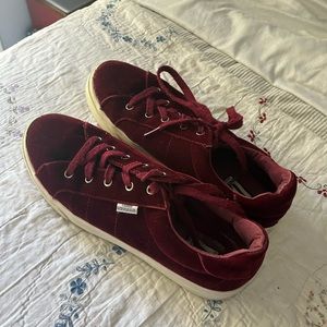 London Underground Sneakers, Maroon, sz 8